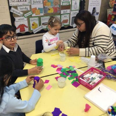 Our Key Stage One children enjoying Number Day